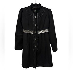 Boston Proper Embellished Peacoat Jacket (Size XS)